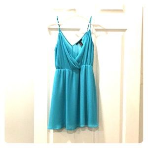 Teal summer sun dress